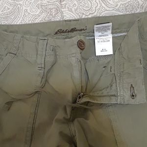Eddie Bauer wide legged Kaki pants.